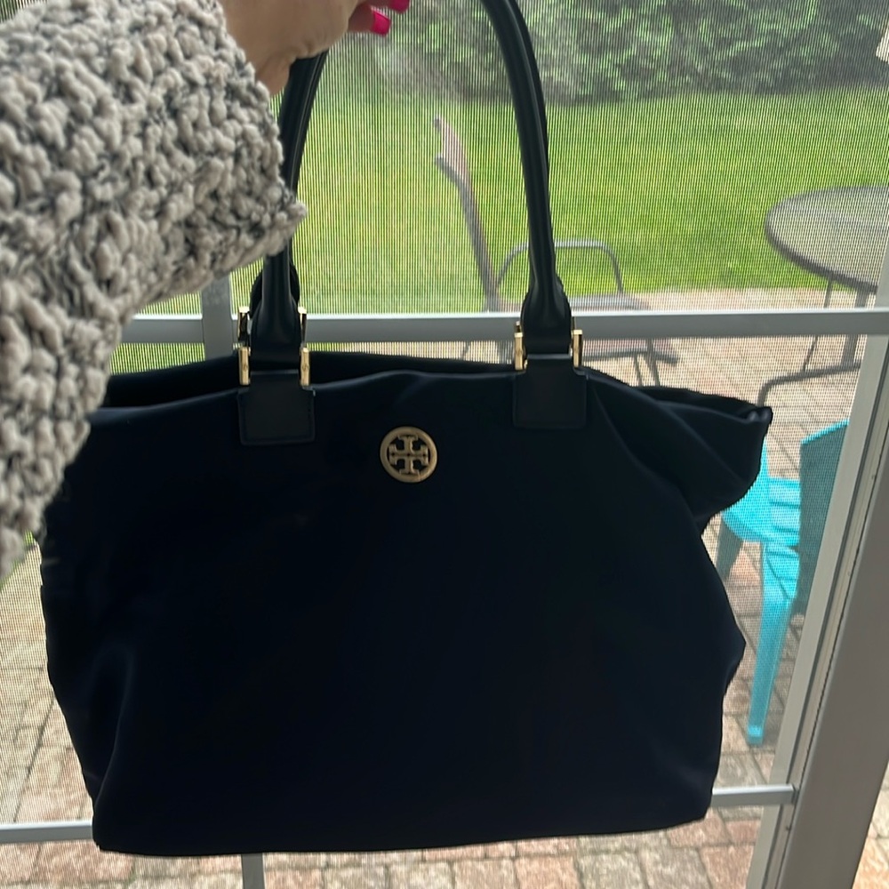 Tory Burch Navy 💙Blue Nylon Tote